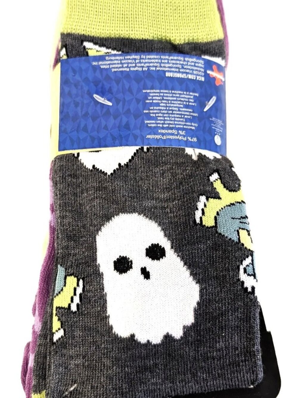 Nickelodeon SpongeBob SquarePants Halloween Socks 7 Pack Gift Set Crew New